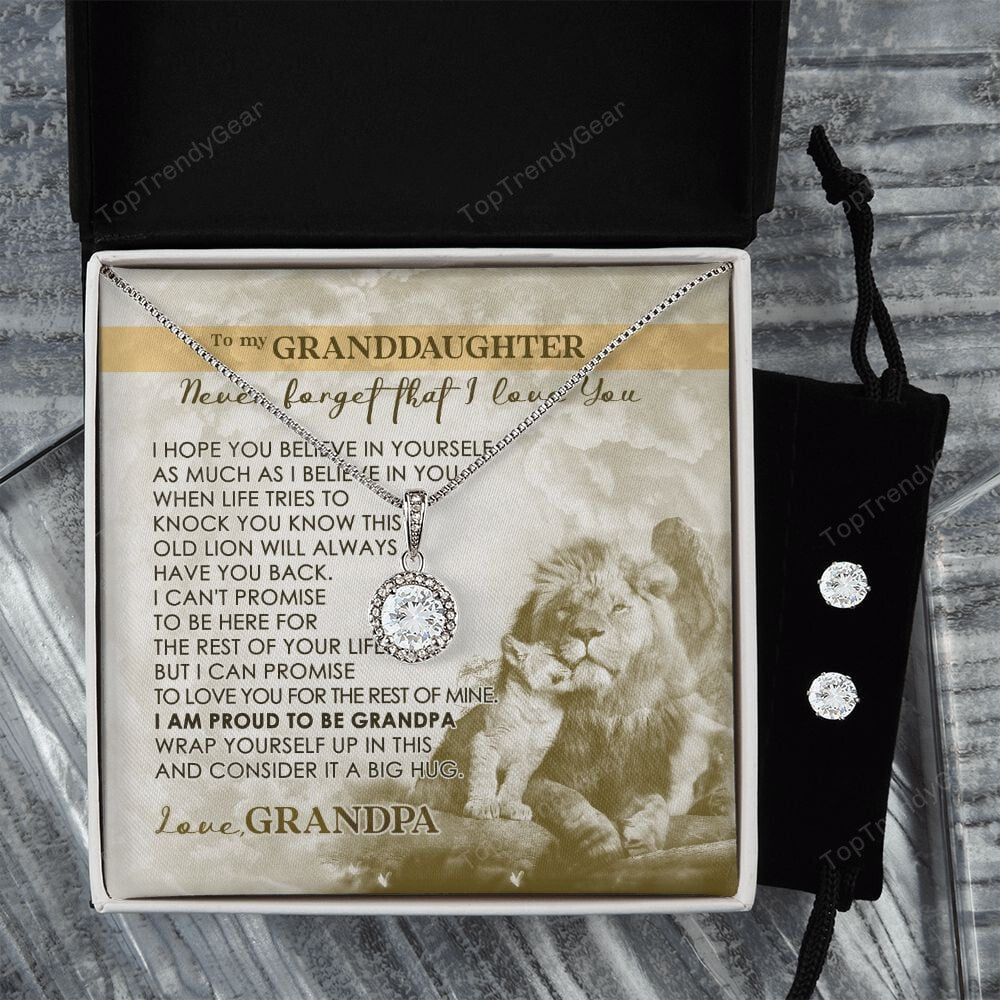 Granddaughter Necklace From Grandma Never Forget That I Love You Eternal Hope Necklace Set