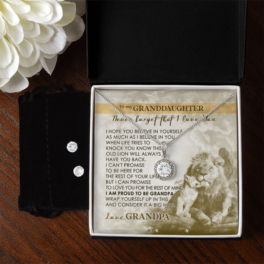 Granddaughter Necklace From Grandma Never Forget That I Love You Eternal Hope Necklace Set