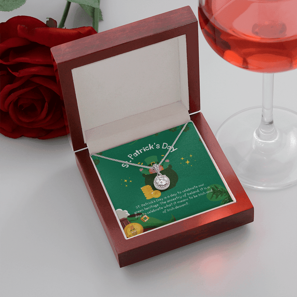 It Is A Day To Celebrate What It Means Eternal Hope Necklace Gift For Her Happy Patrick's Day 