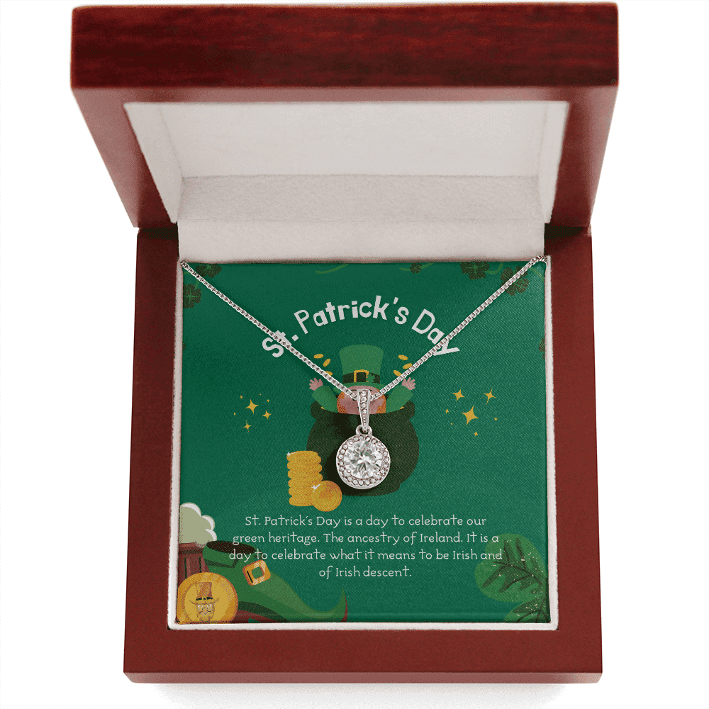 It Is A Day To Celebrate What It Means Eternal Hope Necklace Gift For Her Happy Patrick's Day 