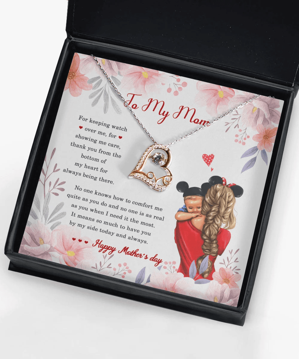 To My Mom It Means So Much To Have You By My Side Happy Mother's Day Love Dancing Necklace 