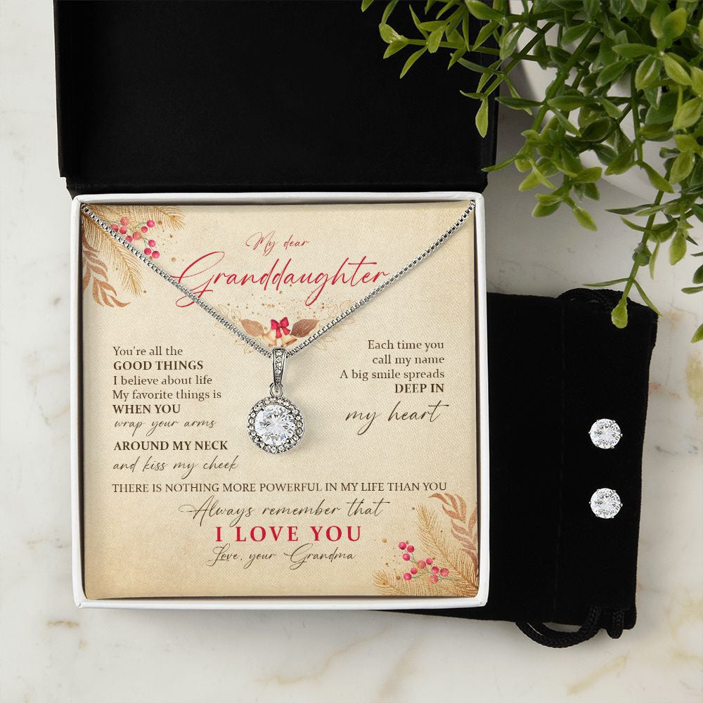 Granddaughter Necklace From Grandma There Is Nothing More Powerful In My Life Than You Eternal Hope Necklace Set