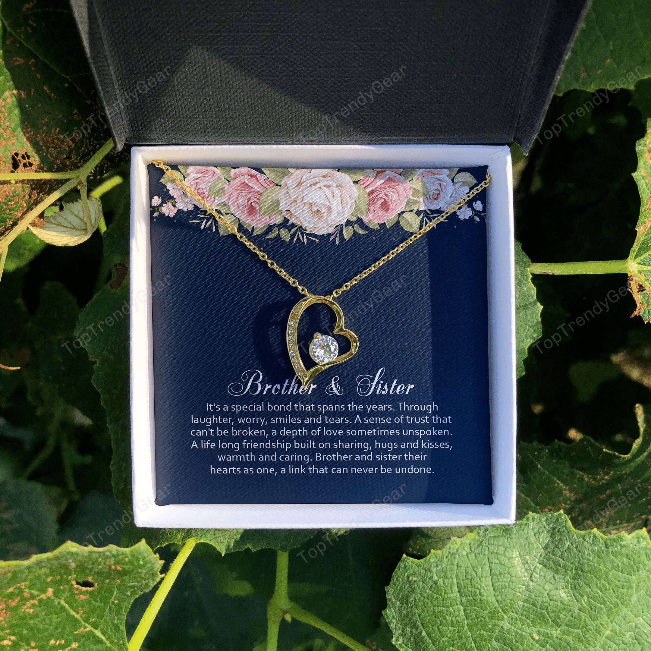 Brother Gift For Sister It's A Special Bond Forever Love Necklace