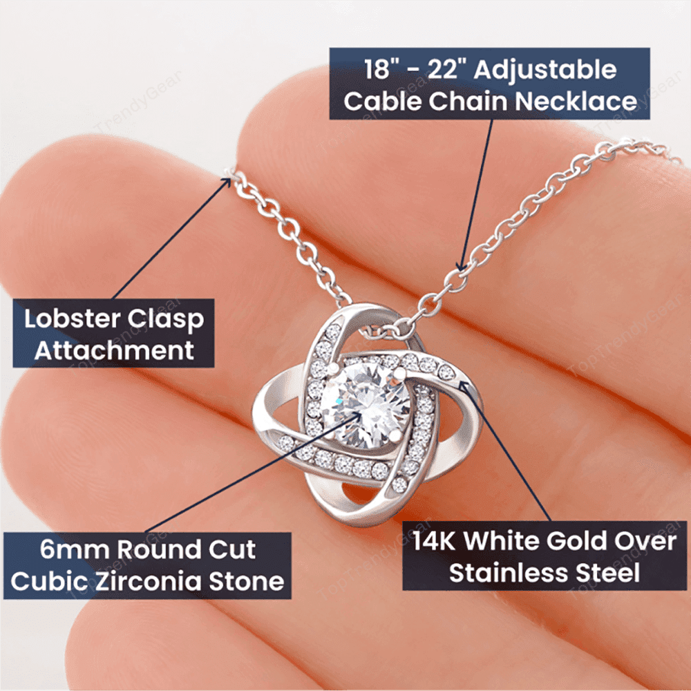 To Militery Wife Some Wait A Lifetime To Find Their Soulmate I Married Mine Love Knot Necklace