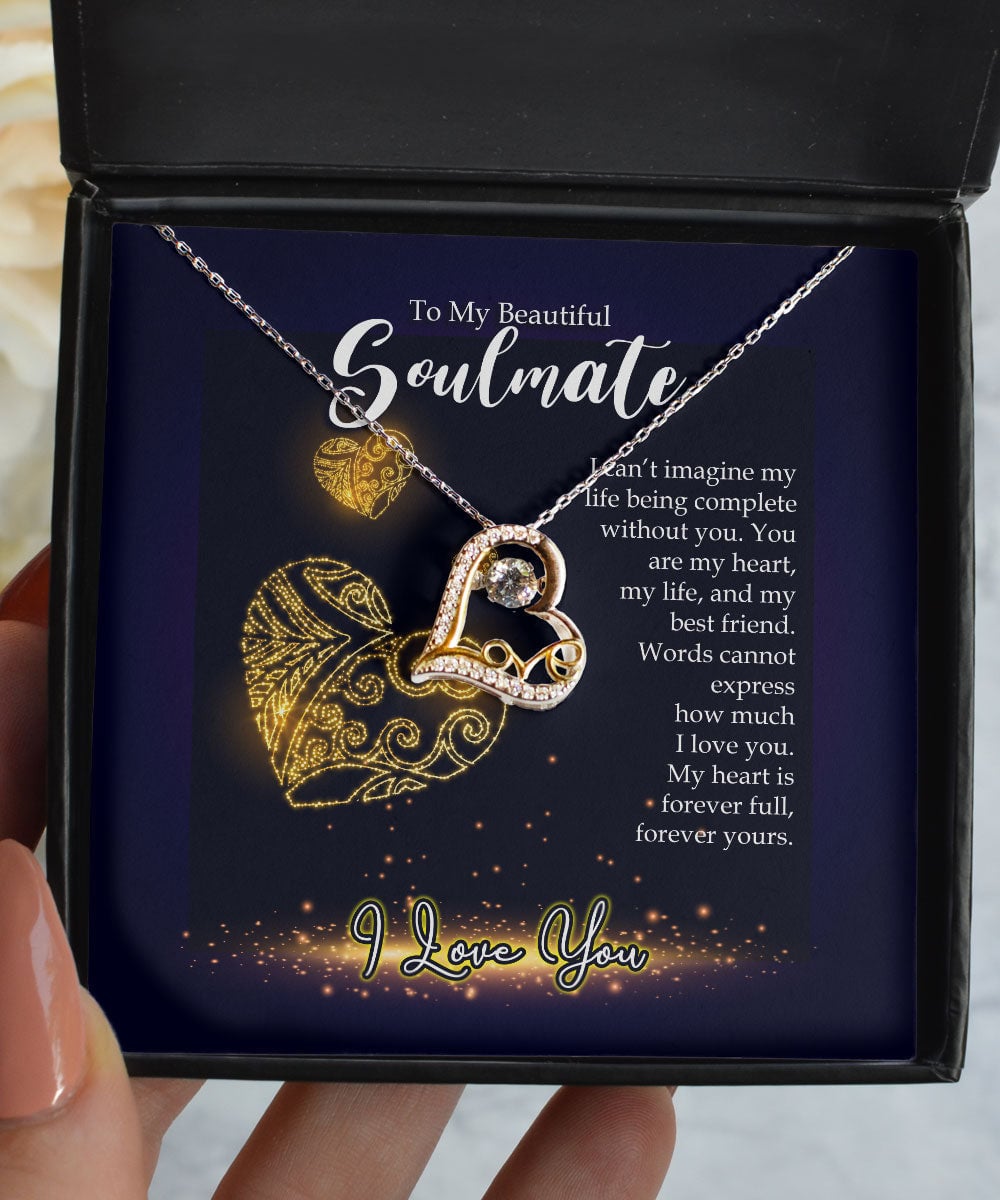 To Soulmate Romantic Meaningful Gift For Her Love Dancing Necklace