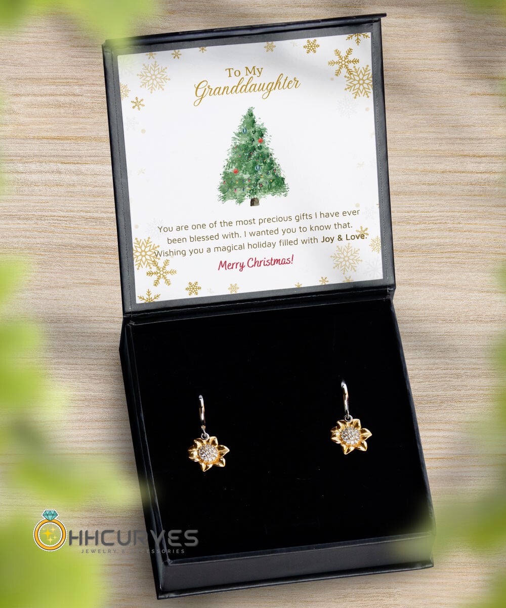 Granddaughter Necklace You Are One Of The Most Precious Gifts Christmas Gift For Granddaughter Sunflower Earrings