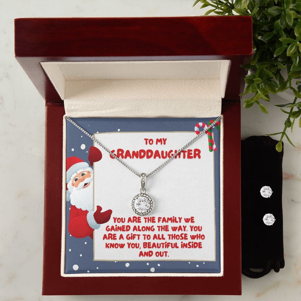 Granddaughter Necklace You Are The Family We Gained Along The Way Eternal Hope Necklace Set Unique Gifts For Christmas