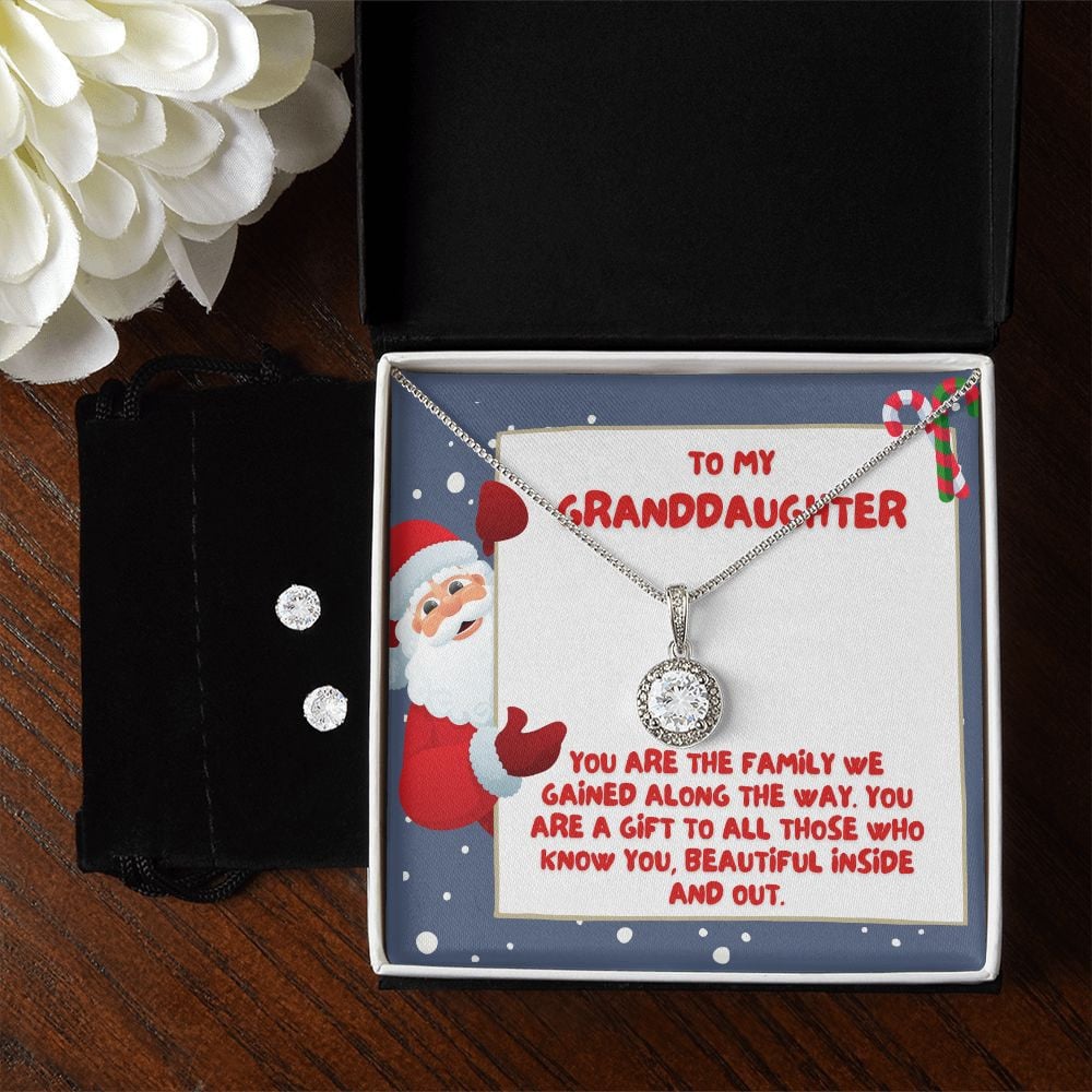Granddaughter Necklace You Are The Family We Gained Along The Way Eternal Hope Necklace Set Unique Gifts For Christmas