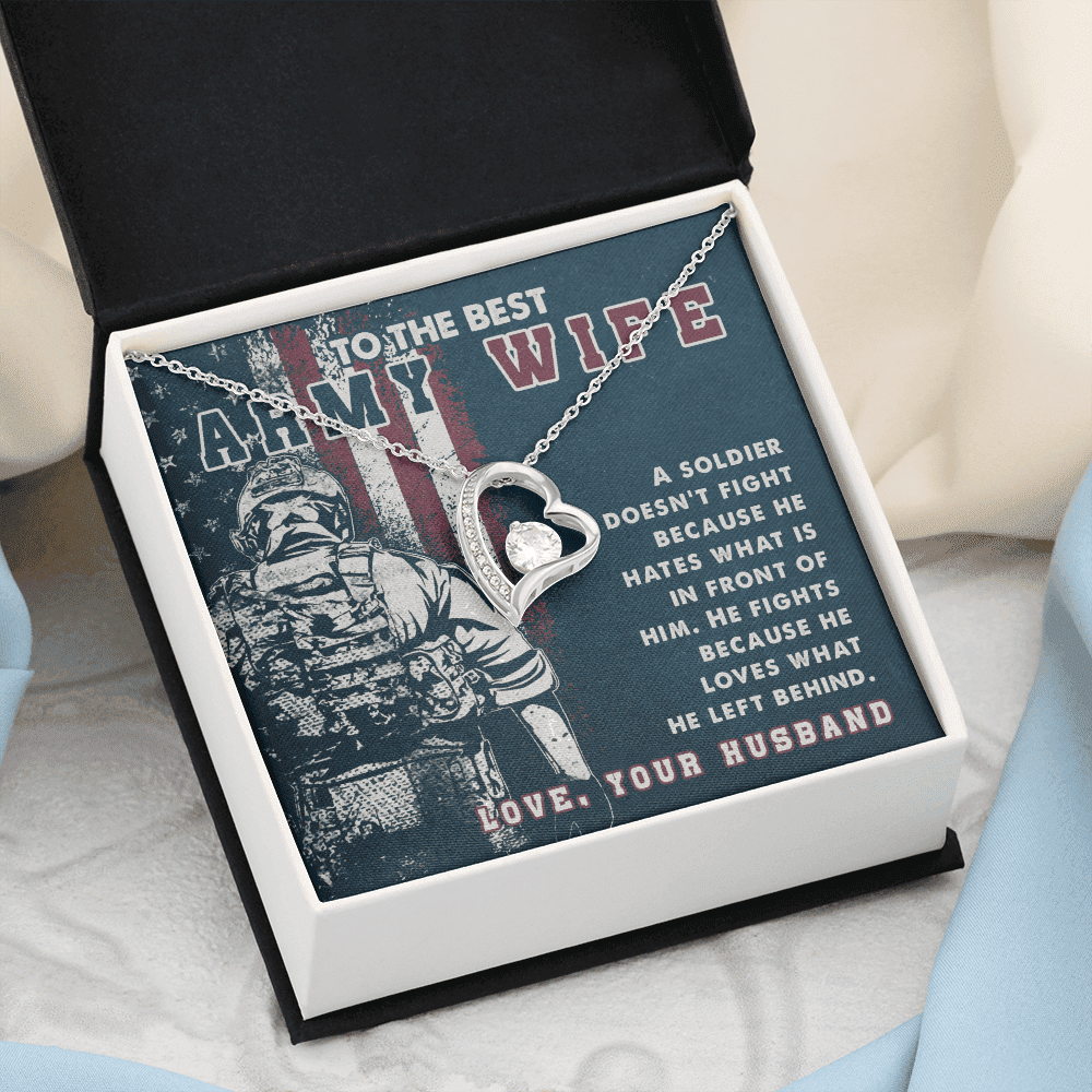 To Branches Wife A Soldier He Fights Because He Loves What He Left Behind Forever Love Necklace