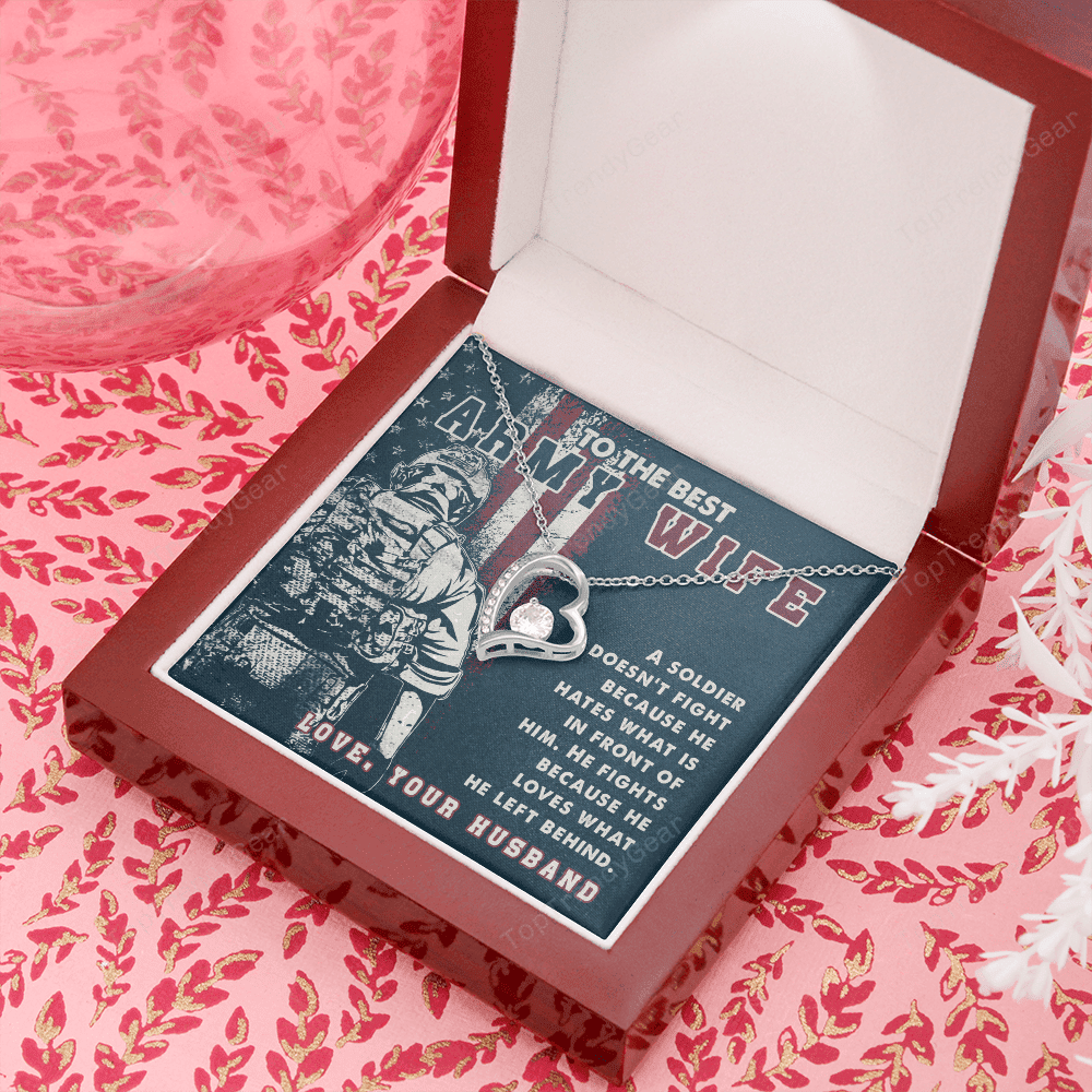 To Branches Wife A Soldier He Fights Because He Loves What He Left Behind Forever Love Necklace