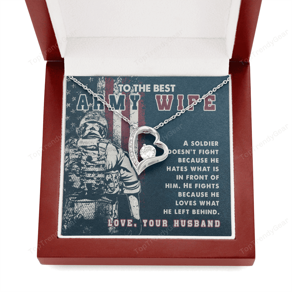 To Branches Wife A Soldier He Fights Because He Loves What He Left Behind Forever Love Necklace