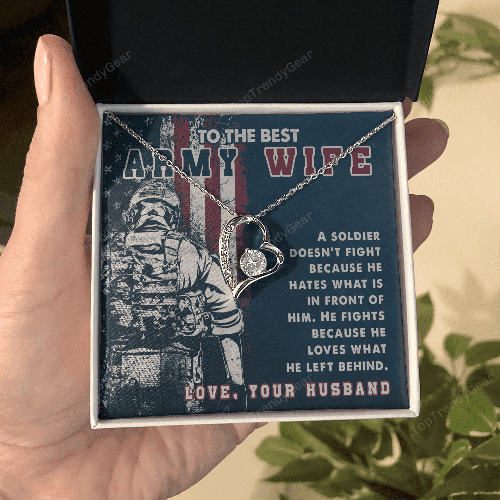 To Branches Wife A Soldier He Fights Because He Loves What He Left Behind Forever Love Necklace