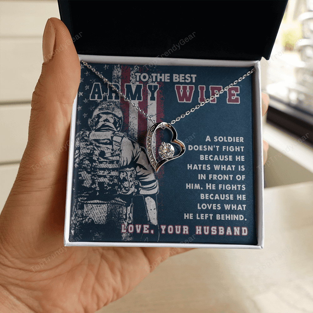 To Branches Wife A Soldier He Fights Because He Loves What He Left Behind Forever Love Necklace