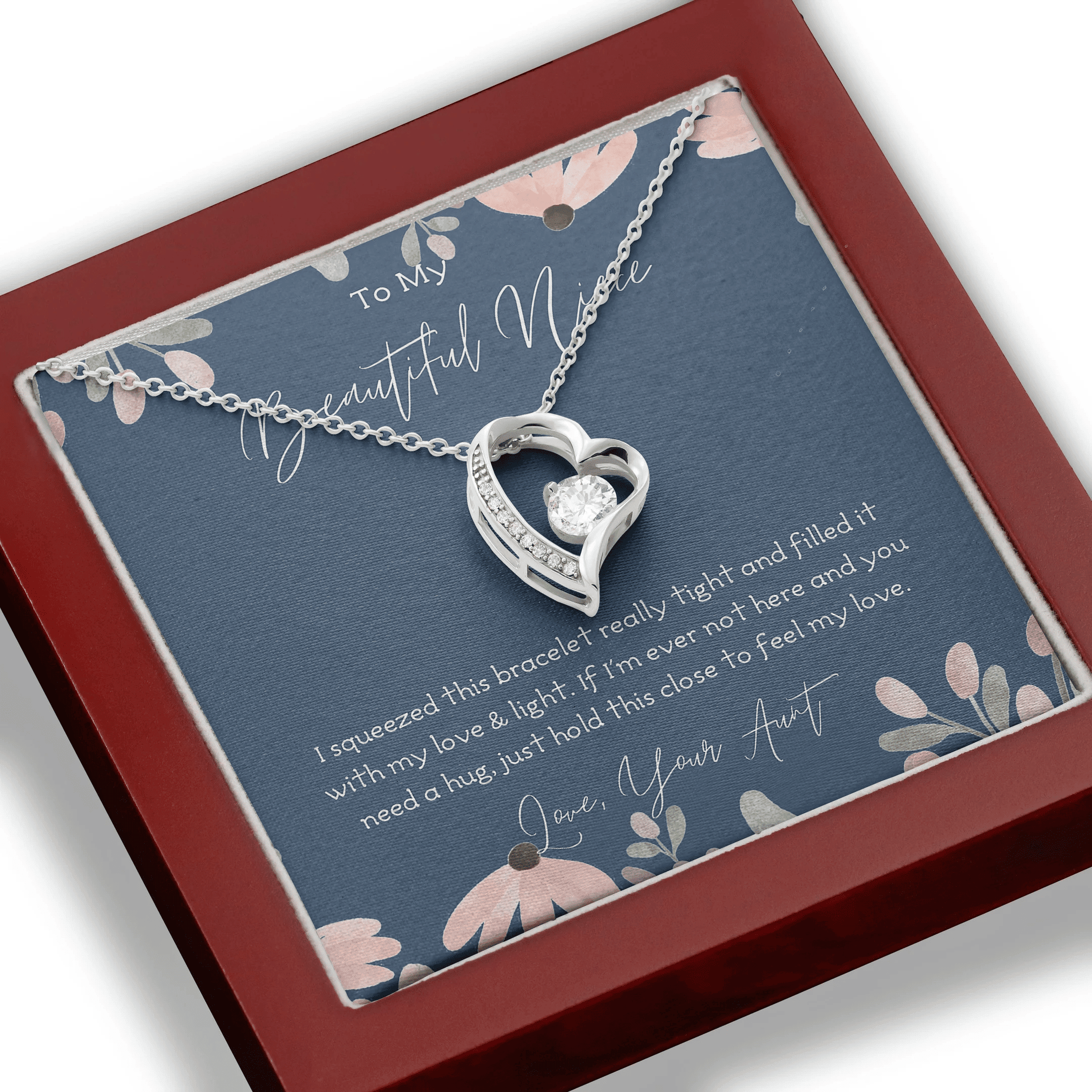 Aunt Gift For Niece If I'm Ever Not Here Forever Love Necklace