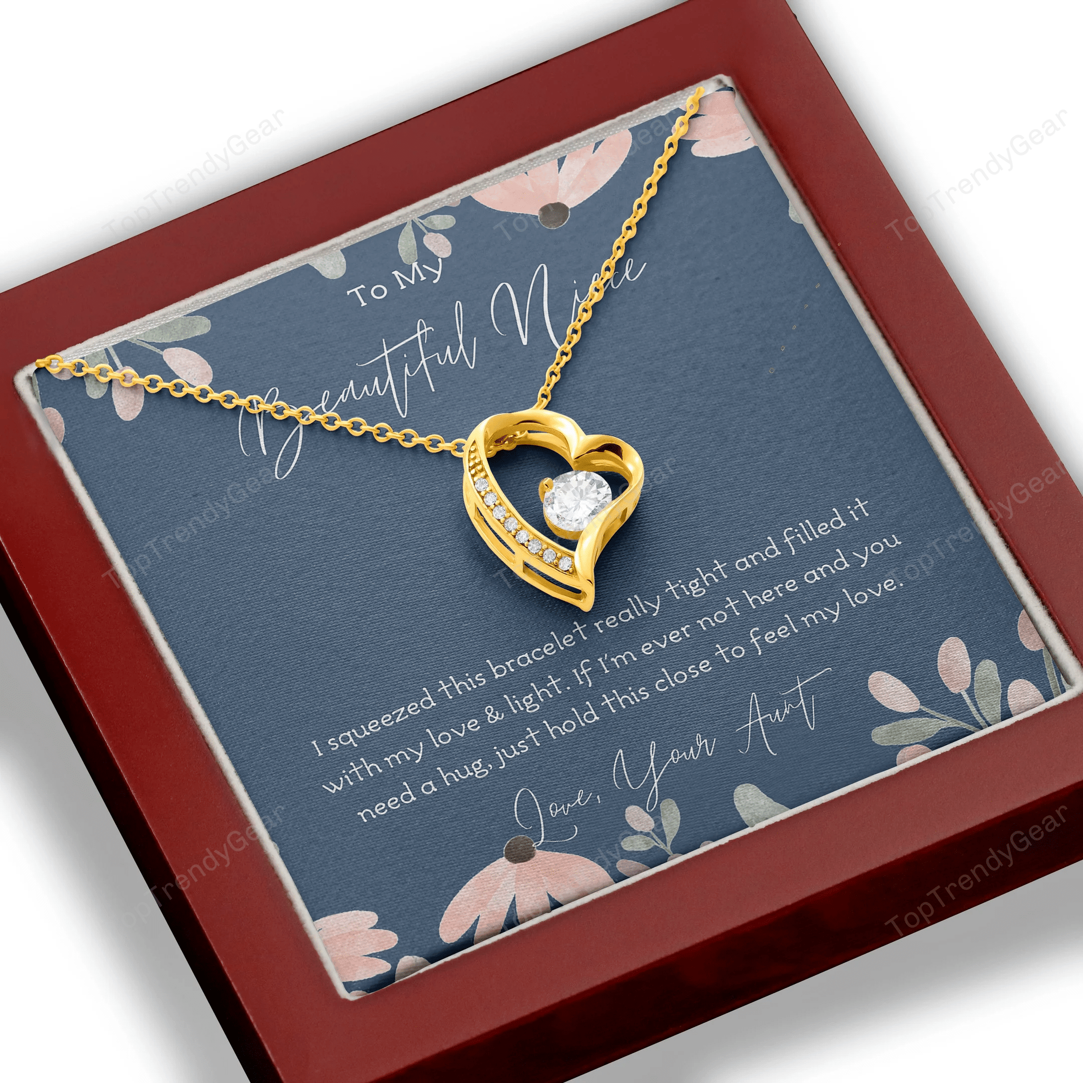 Aunt Gift For Niece If I'm Ever Not Here Forever Love Necklace