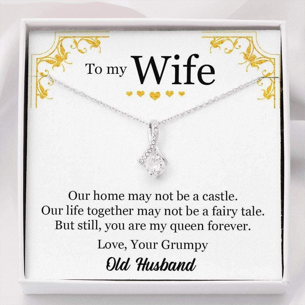 You're My Queen Forever Alluring Beauty Necklace Giving Wife From Husband 
