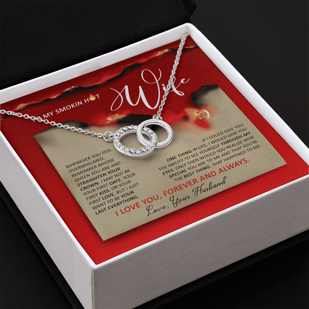 To Smoking Hot Wife I Just Wanna Be Your Last Everything Gift For Her Perfect Pair Necklace 