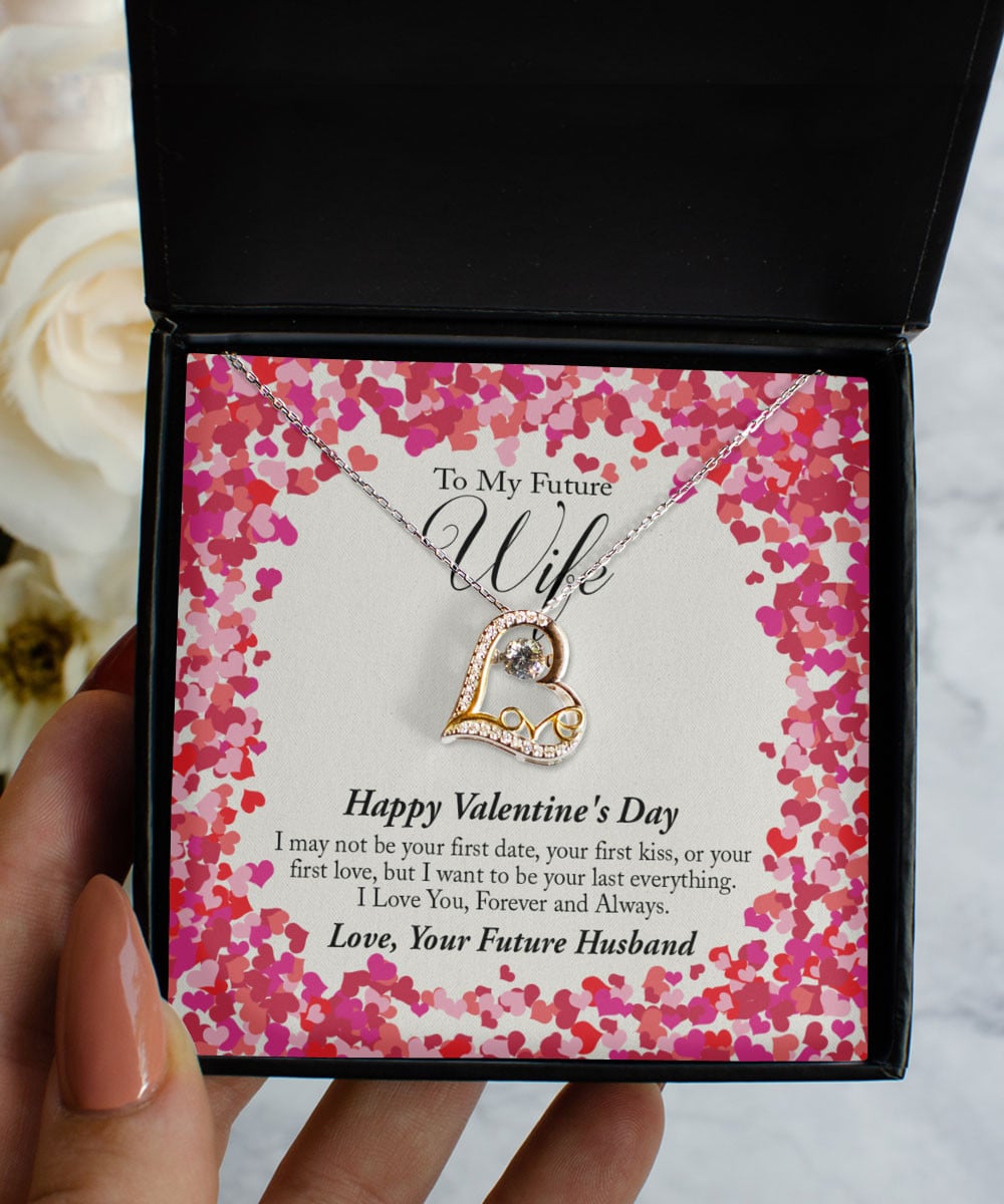 Valentine's Day Necklace I Want To Be Your Last Everything Gift Ideas For Wife Love Dancing Necklace 