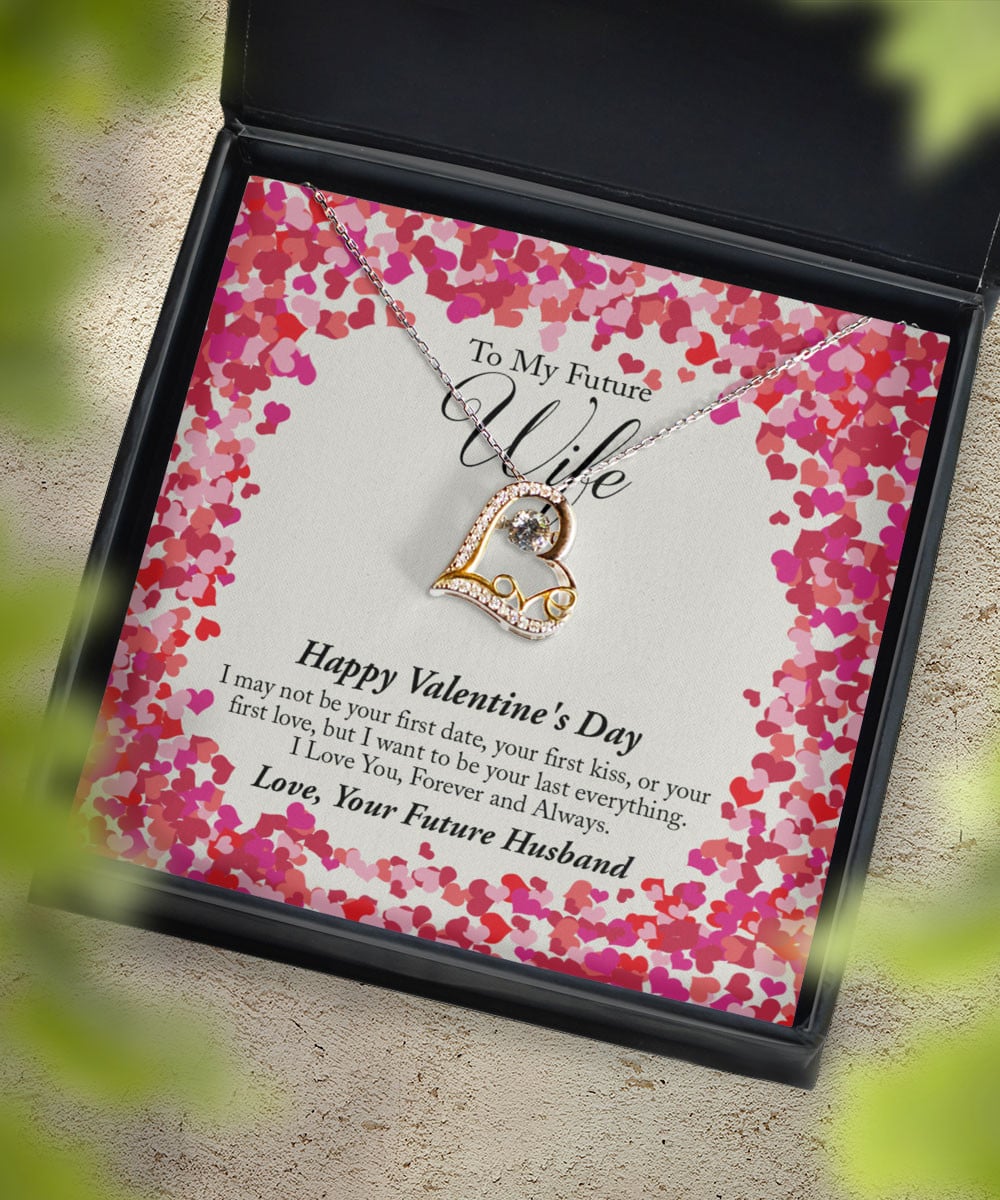 Valentine's Day Necklace I Want To Be Your Last Everything Gift Ideas For Wife Love Dancing Necklace 