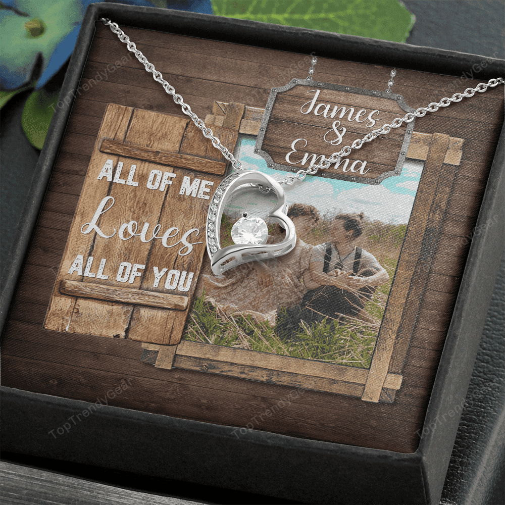 All Of Me Loves All Of You Custom Name And Photo Forever Love Necklace Gift For Her