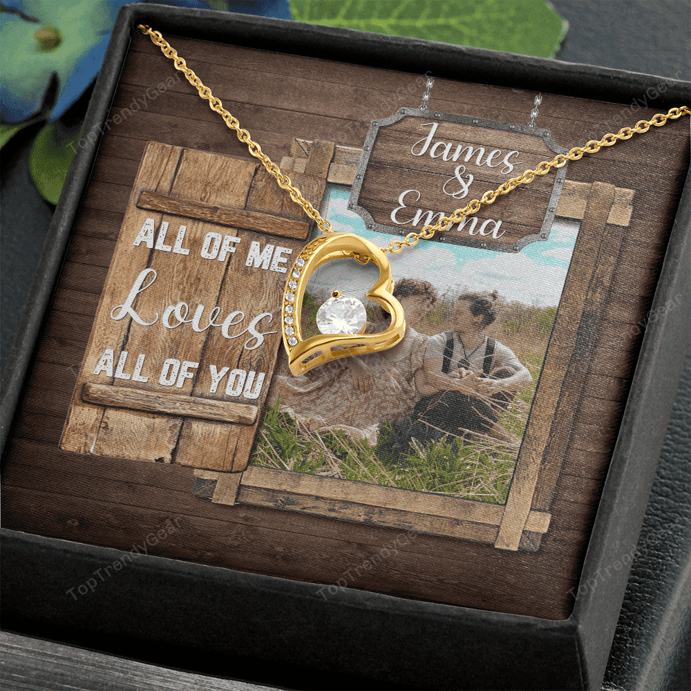 All Of Me Loves All Of You Custom Name And Photo Forever Love Necklace Gift For Her