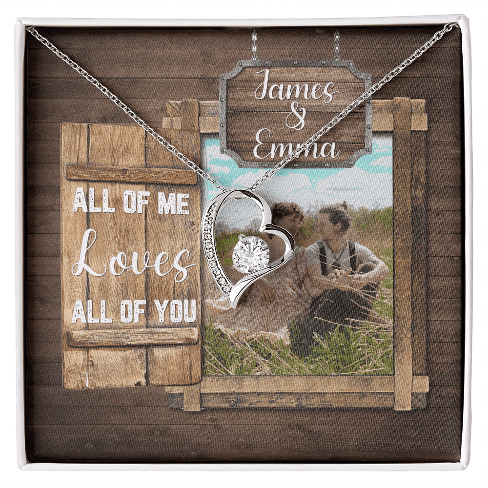 All Of Me Loves All Of You Custom Name And Photo Forever Love Necklace Gift For Her