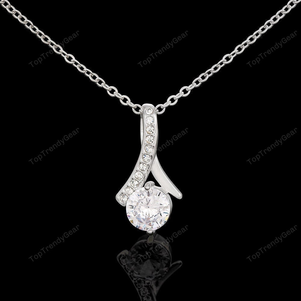To My Wife Love Your Grumpy Old Husband Alluring Beauty Necklace