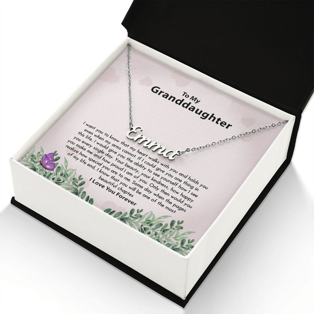 Give You One Thing In Life Gift For Granddaughter Personalized Name Necklace