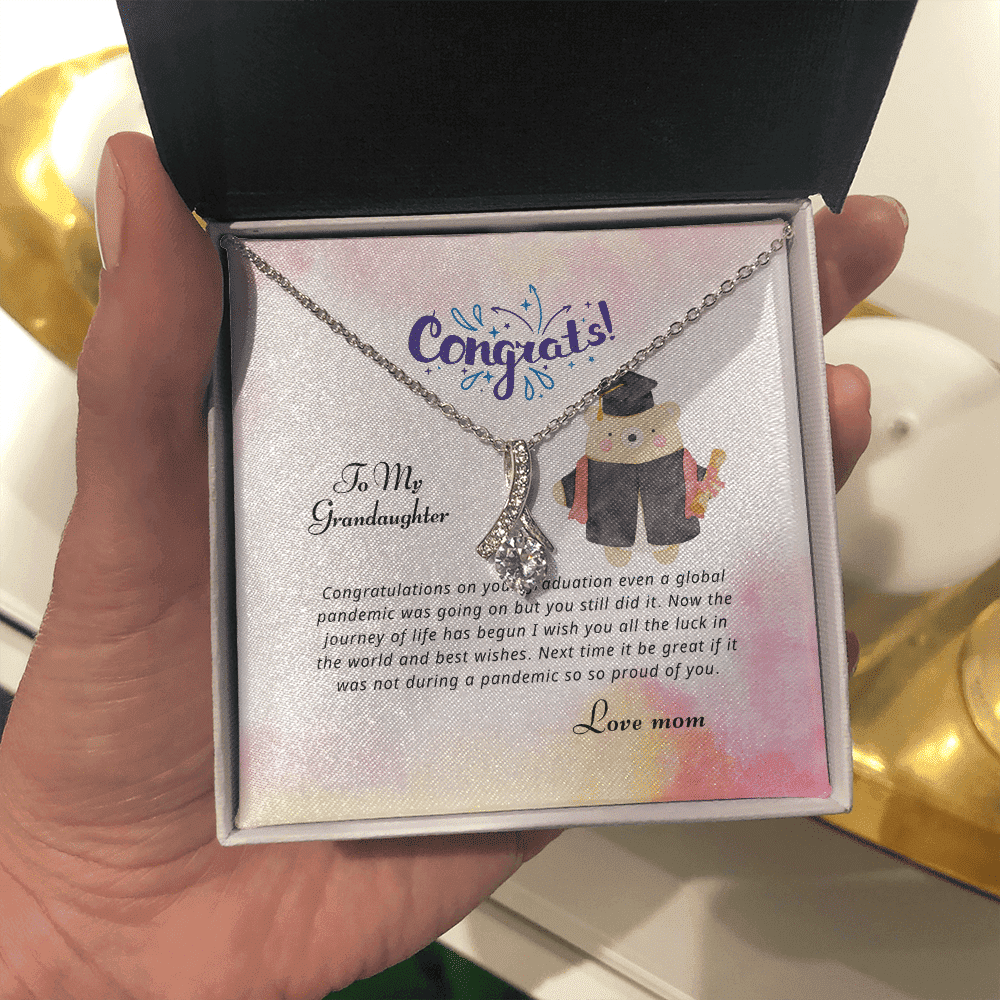 Now The Journey Of Life Has Begun Alluring Beauty Necklace Gift For Granddaughter 