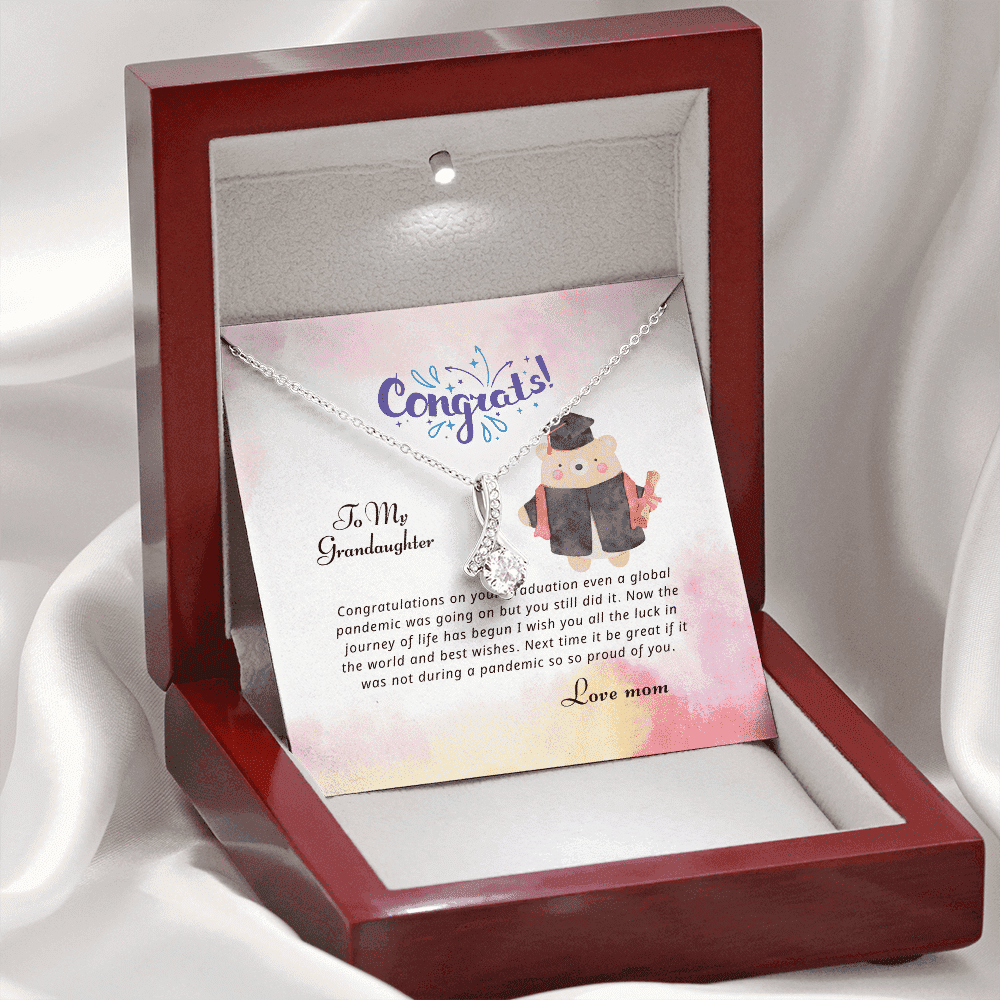 Now The Journey Of Life Has Begun Alluring Beauty Necklace Gift For Granddaughter 