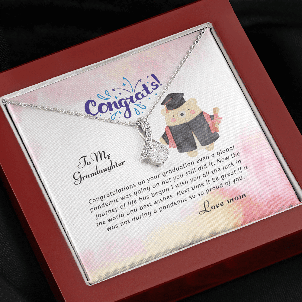 Now The Journey Of Life Has Begun Alluring Beauty Necklace Gift For Granddaughter 