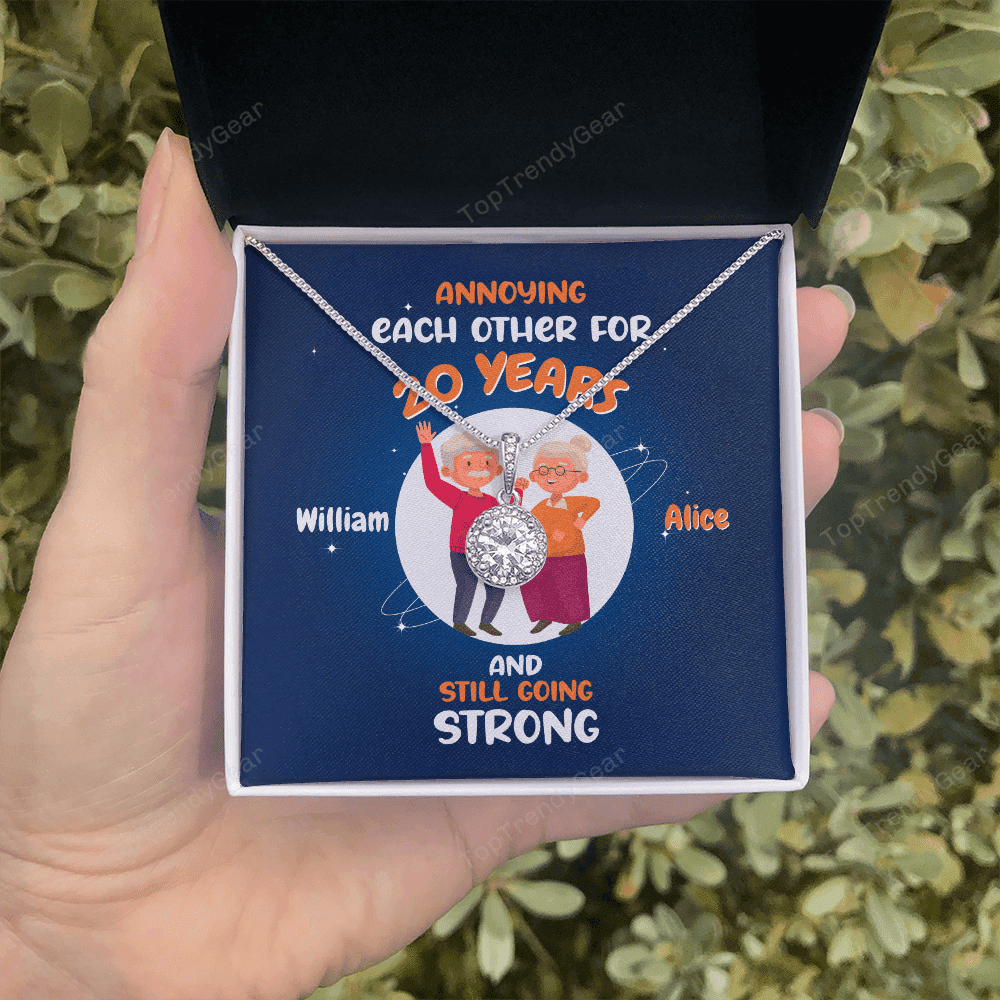 Annoying Each Other For Years And Still Going Strong Custom Name And Date Eternal Hope Necklace Gift For Her