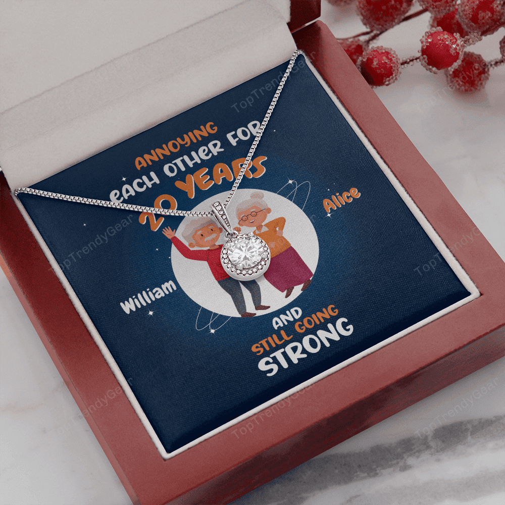 Annoying Each Other For Years And Still Going Strong Custom Name And Date Eternal Hope Necklace Gift For Her