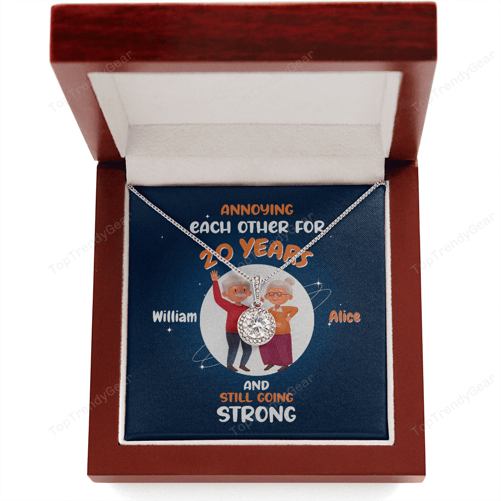 Annoying Each Other For Years And Still Going Strong Custom Name And Date Eternal Hope Necklace Gift For Her