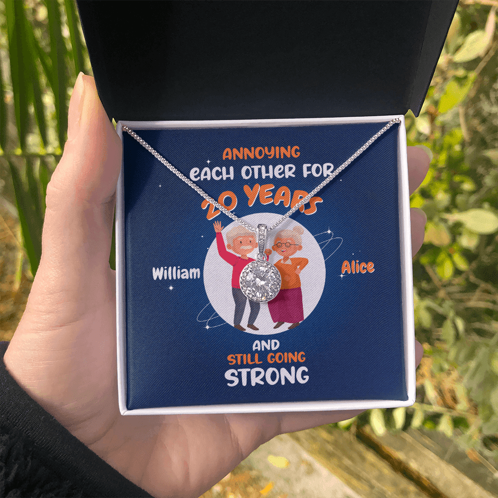 Annoying Each Other For Years And Still Going Strong Custom Name And Date Eternal Hope Necklace Gift For Her