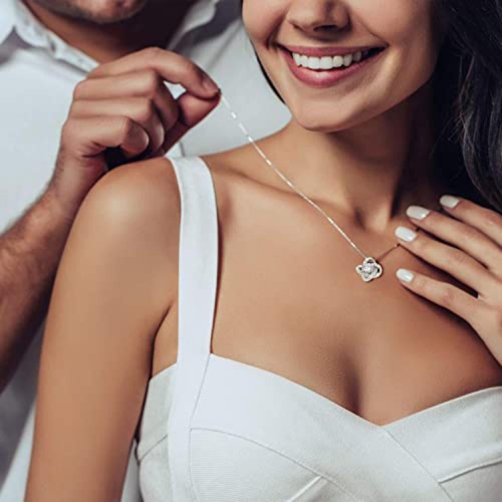 To My Shieldmaiden I Love You Love Knot Necklace Gift For Her 