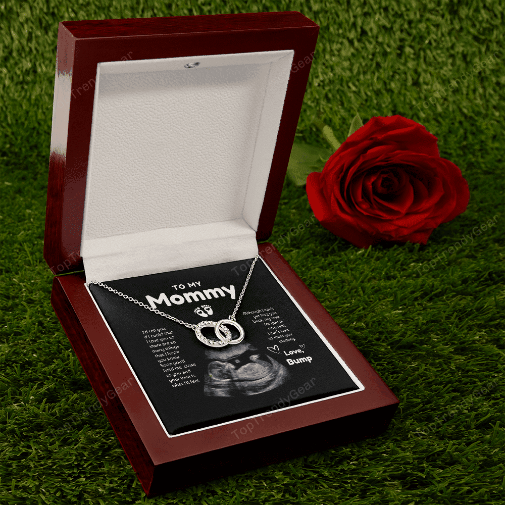 To My Mommy Soon You Will Hold Me Close To You Custom Name And Photo Perfect Pair Necklace Gift For Mom 