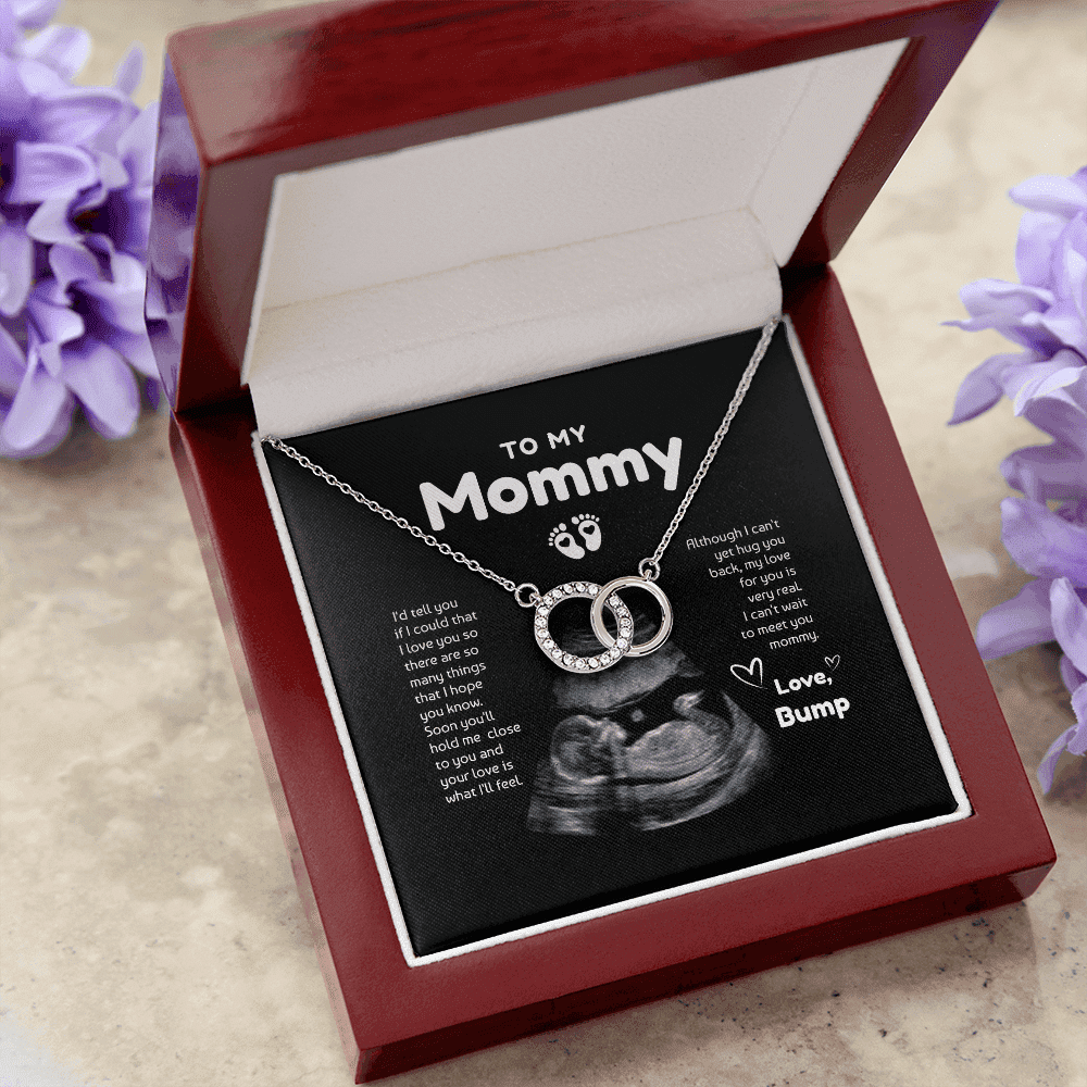 To My Mommy Soon You Will Hold Me Close To You Custom Name And Photo Perfect Pair Necklace Gift For Mom 