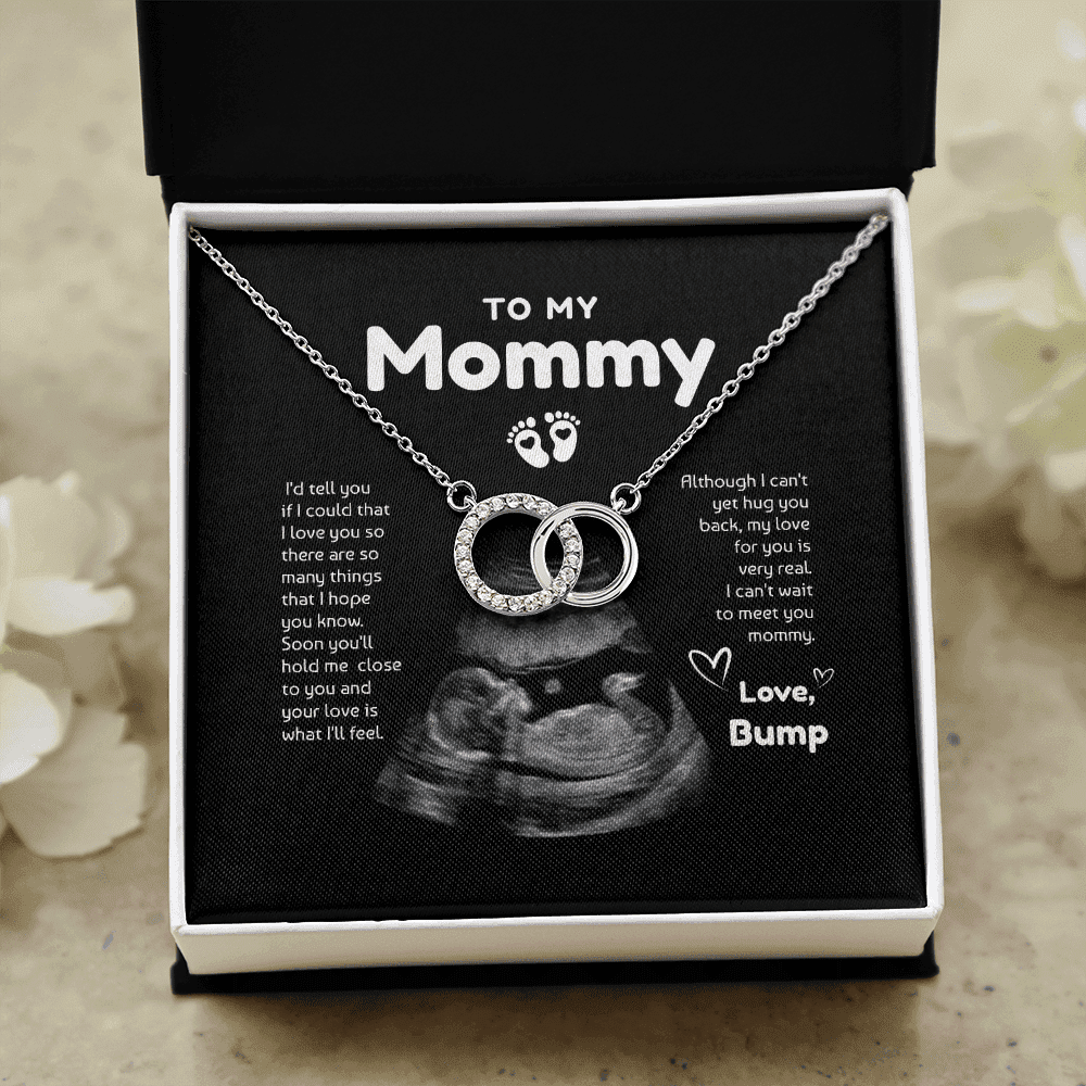 To My Mommy Soon You Will Hold Me Close To You Custom Name And Photo Perfect Pair Necklace Gift For Mom 