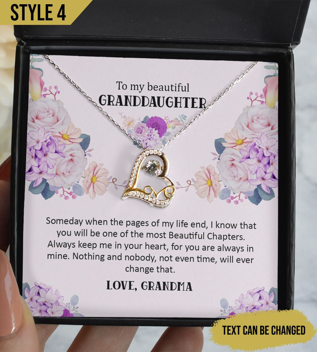 To My Granddaughter Cross Dancing Necklace From Grandma For All The Things My Hands Have Held Personalized Gift For Granddaughter