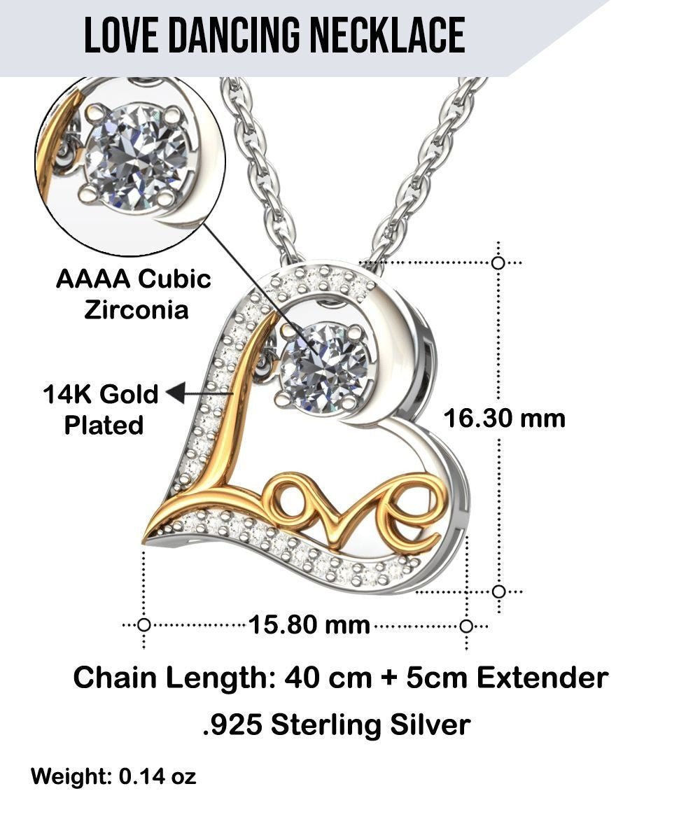 To My Granddaughter Cross Dancing Necklace From Grandma For All The Things My Hands Have Held Personalized Gift For Granddaughter