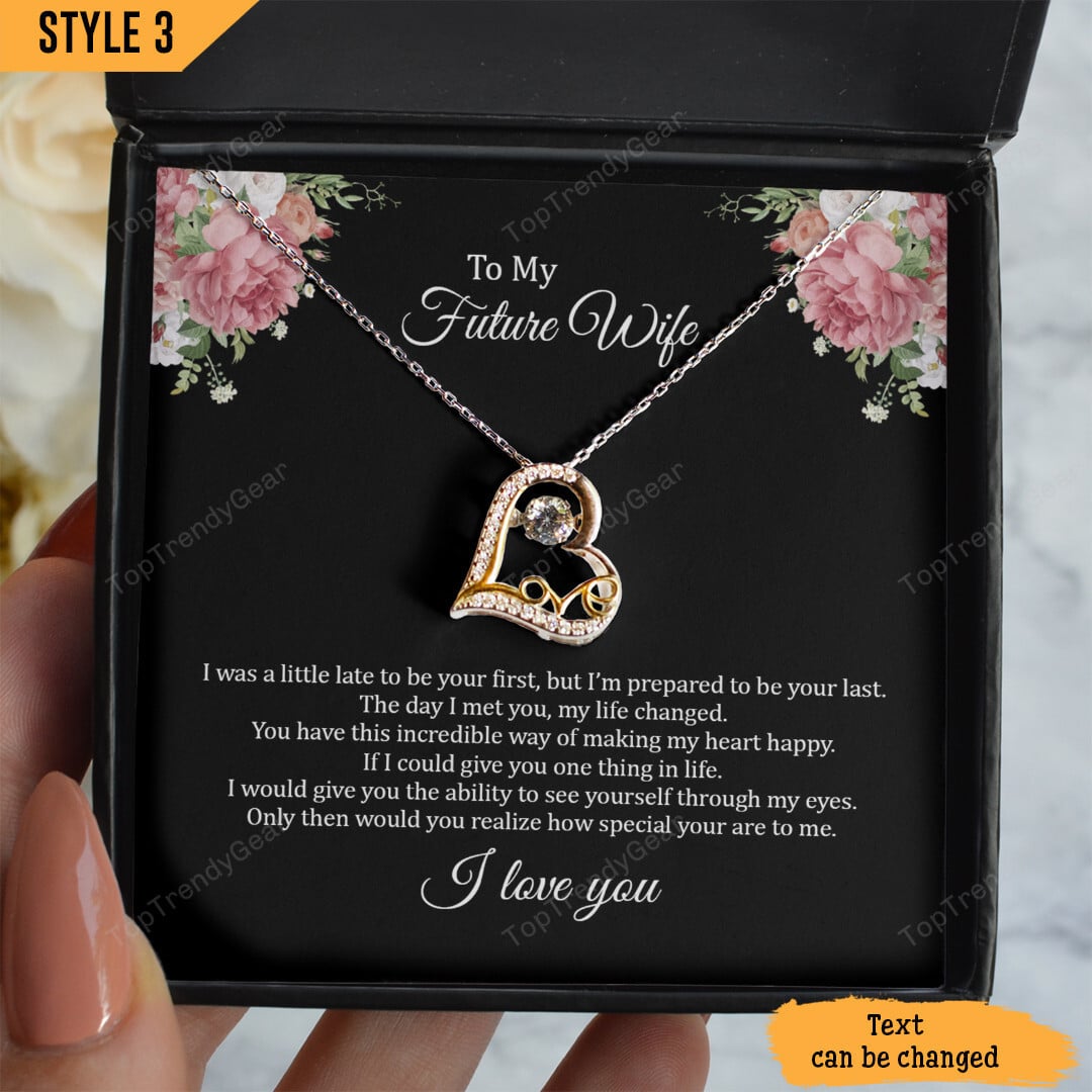 To My Wife Love Dancing Necklace I May Not Be Your First Date Kiss Or Love Personalized Gift For Wife