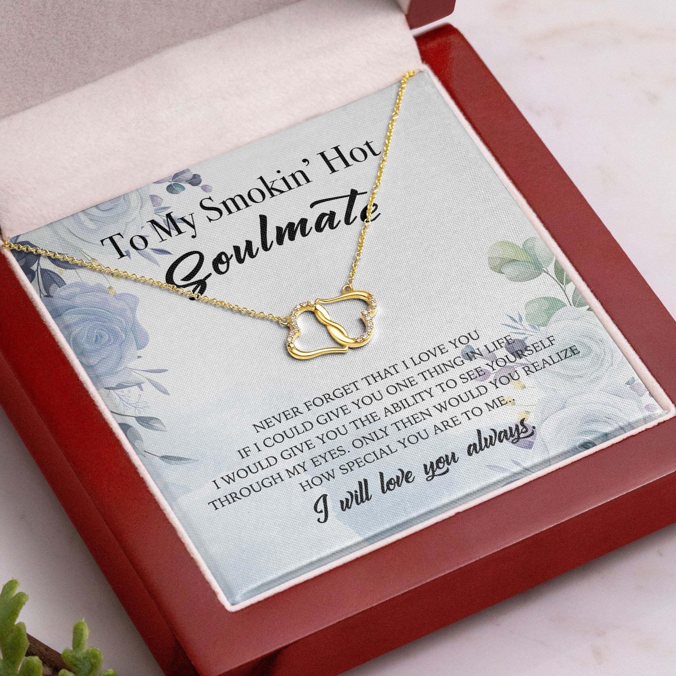 To My Wife Everlasting Love Necklace Never Forget That I Love You Personalized Gift For Wife