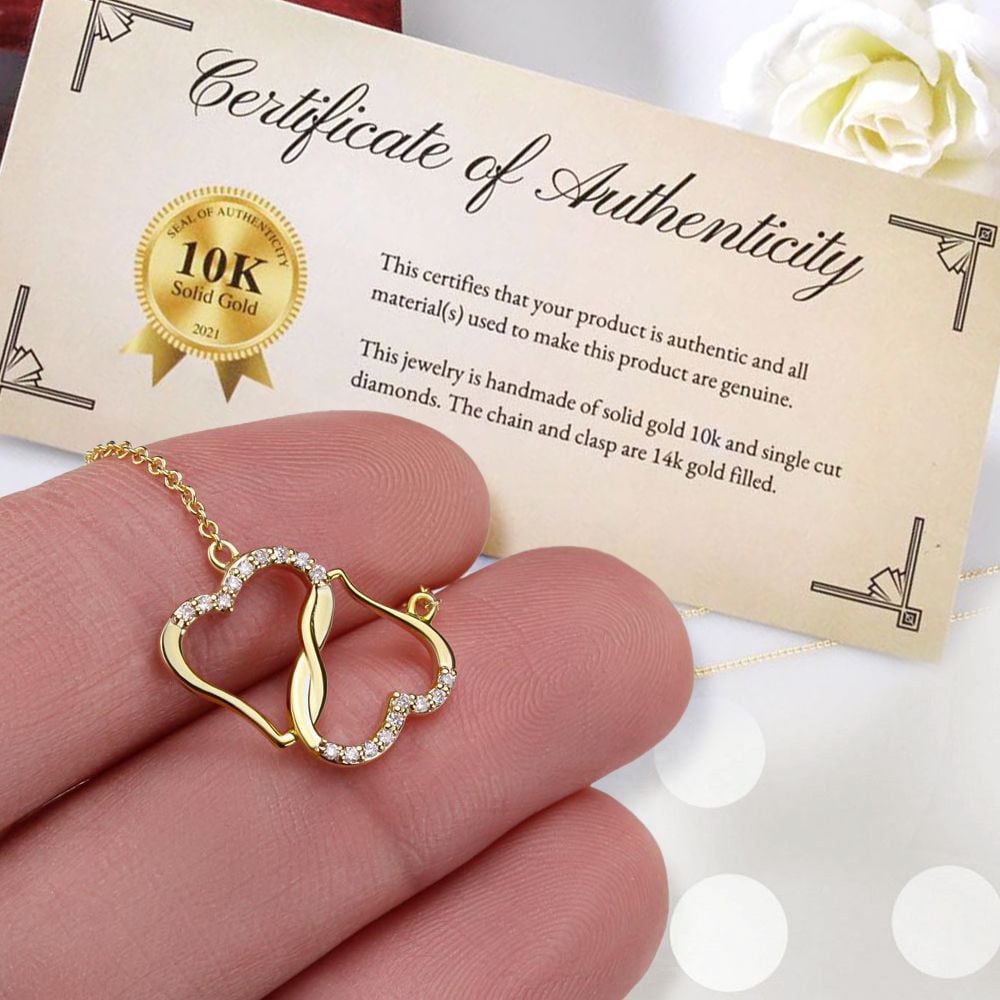 To My Wife Everlasting Love Necklace Never Forget That I Love You Personalized Gift For Wife