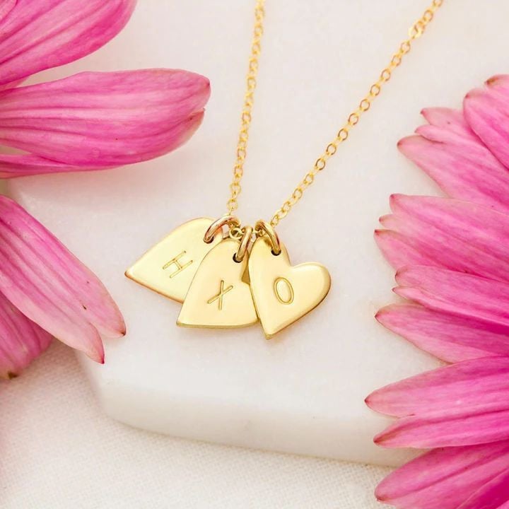 To My Daughter In Law Sweetest Hearts Necklace We Both Love The Same Man Personalized Gift For Daughter In Law