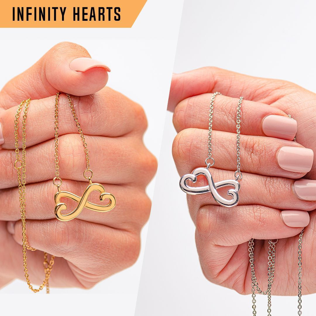 To My Wife Infinity Hearts Necklace To My Soulmate The Day I Met You I Found My Missing Piece Personalized Gift For Wife