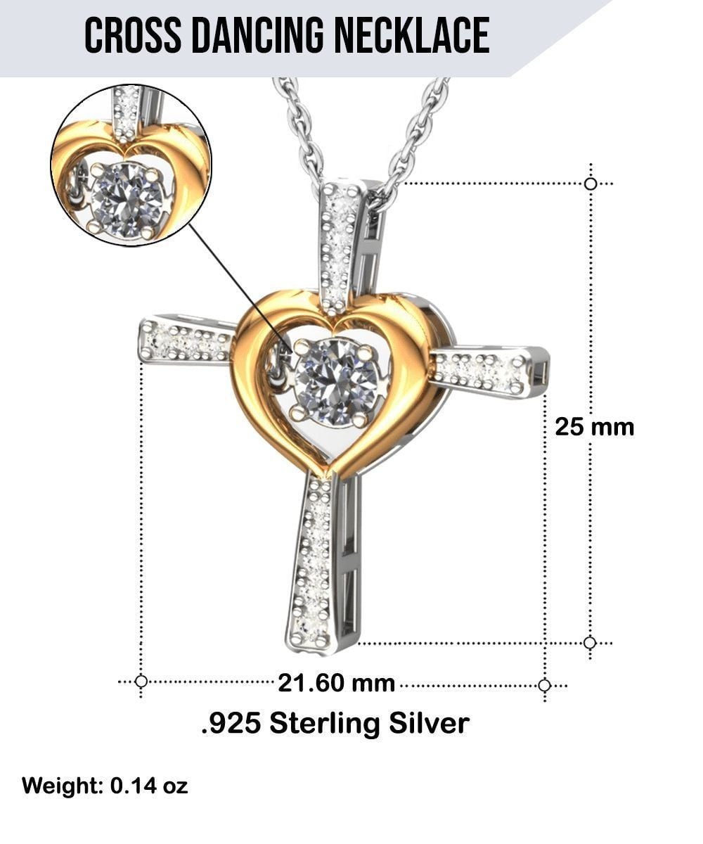 To My Daughter Cross Dancing Necklace From Firefighter Dad I Want You To Believe Deep In Your Heart Personalized Gift For Daughter