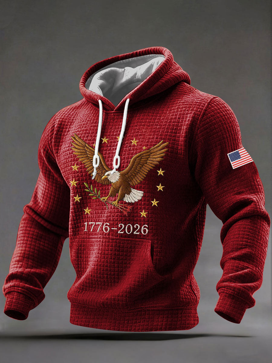 Eagle US Symbol 250 Years Hoodie USA Bicentennial Clothing Independence Day Gifts For Him