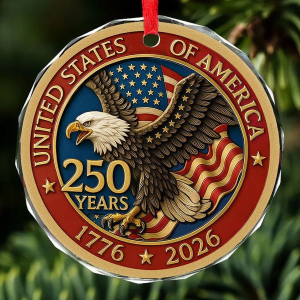 Eagle 250 Years USA Ornament Freedom Anniversary Tree Decor America Gifts For Him