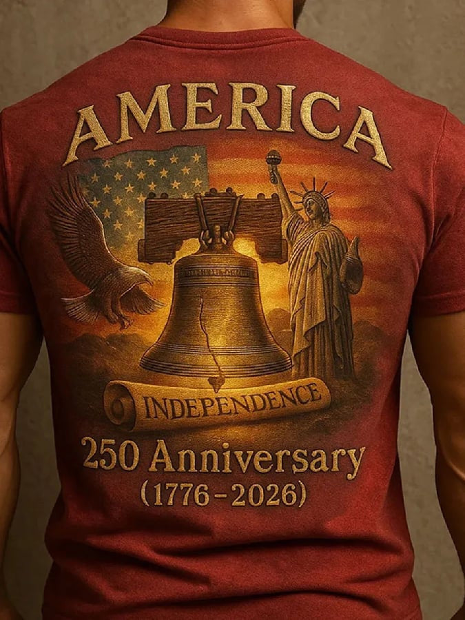 USA 250Th Anniversary 1776 2026 T-Shirt Independence America's Birthday Merch Gifts For Him